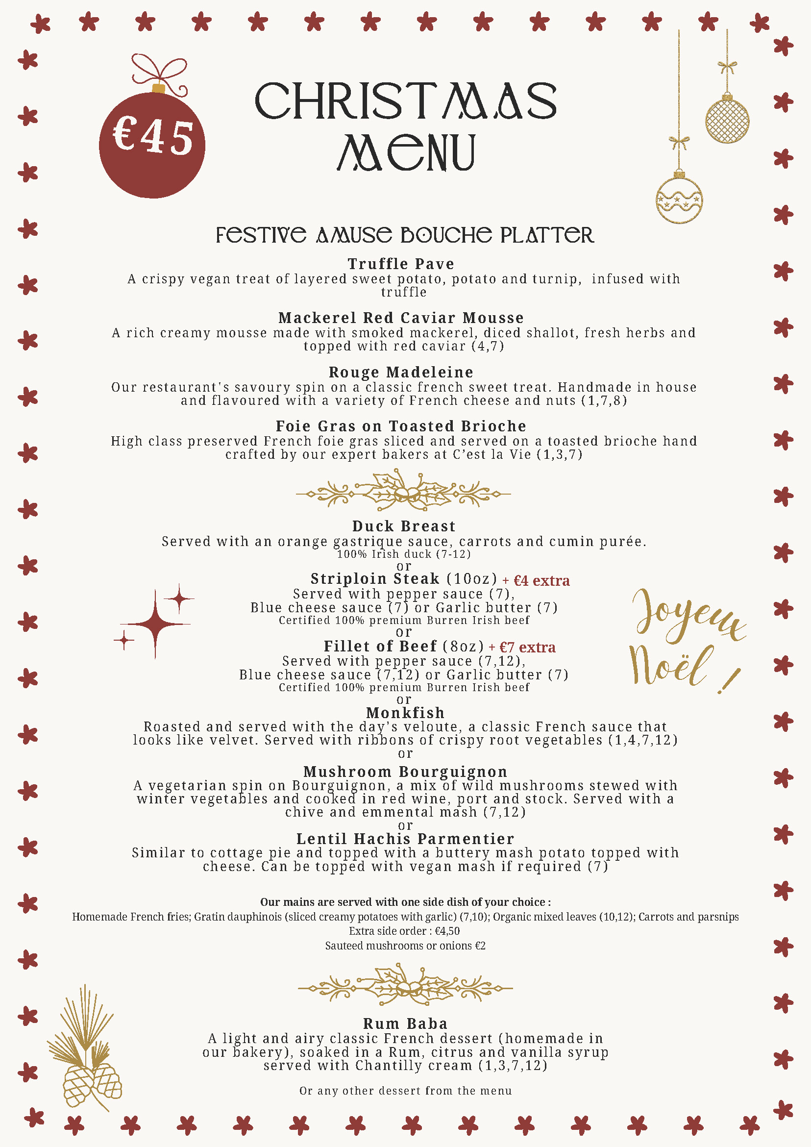 Christmas Menu - Page 1